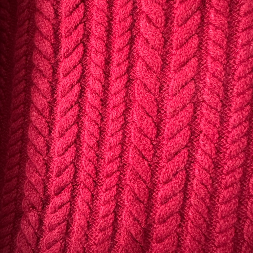 NWT Banana Republic Red Cable Knit Sweater - Picture 5 of 6